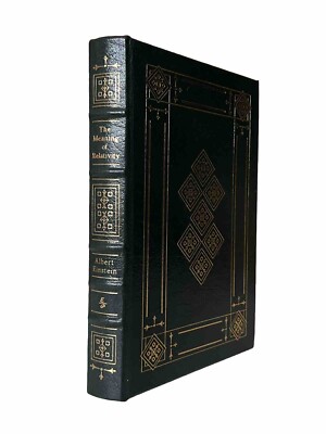 Die Bedeutung der Relativitätstheorie von Albert Einstein 1994 Easton Press Luxusausgabe