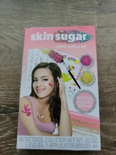 Savvi Skin Sugar, Glitter Tattoo Kit - 50 Tattoos  2 Glitter - Pink Box