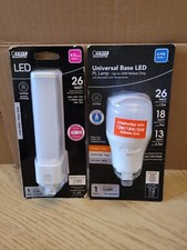NEW Set of 2 Feit Electric 26 Watt LED Universal Base 4 Pin Downlight Bulbs