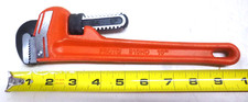 NEW! PROTO Pipe Wrench, Cast Iron, Jaw Capacity 1-1/2", OAL 10", J810HD