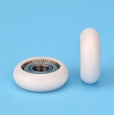 10pcs R Nylon Plastic Embedded 608 Groove Ball Bearings Guide Pulley