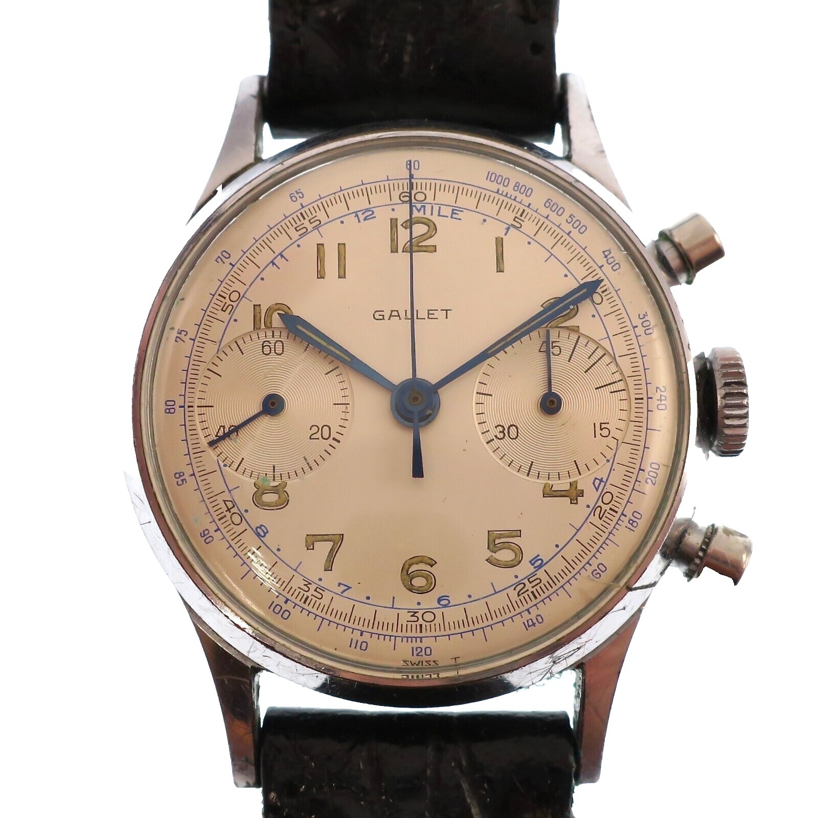 Pusher Gallet Flying Officer Gallet Watches Vintage