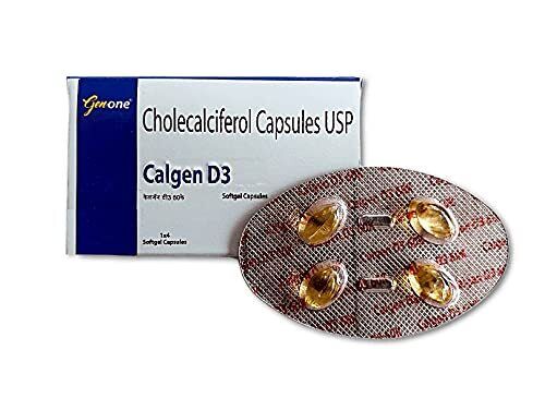GenOne Calgen D3 60K Vitamin D3 60000 IU Capsule for boosting immunity PACK 1 - 第 1/3 張圖片