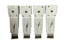 FOUR - Pop Up Camper White Powder Coat Locking RV Lid Latch Snowmobile Tent SALE