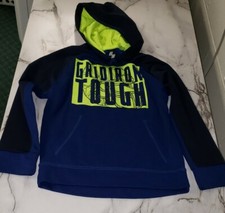 Place Sport Boys Hoodie Medium 7/8 Blue Yellow Gridiron Tough Light Weight Youth