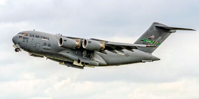 US Air Force Boeing C-17A Globemaster III 10'' x 20 Color Photograph (APPM70001)
