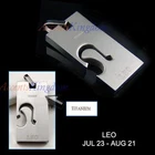 Accents Kingdom Men's Titanium Leo Zodiac Sign Pendant Surfer Necklace