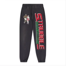 NWT SAINT MICHAEL BLACK DENIM TEARS STRUGGLE SWEATPANTS SIZE M $910