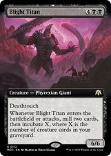 Blight Titan (Extended Art) - Normal NM MTG Commander: March of the Machine
