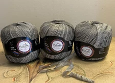 Vtg Lot3 Palette Ribbon Yarn Balls Coco Gold-Metallic PALRM0294  Nylon/Polyester