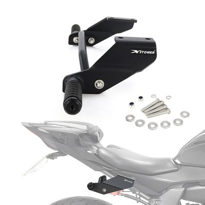 Rear Passenger Step Plate Stunt Protection Black Fit For Yamaha YZF-R7 2021-2025