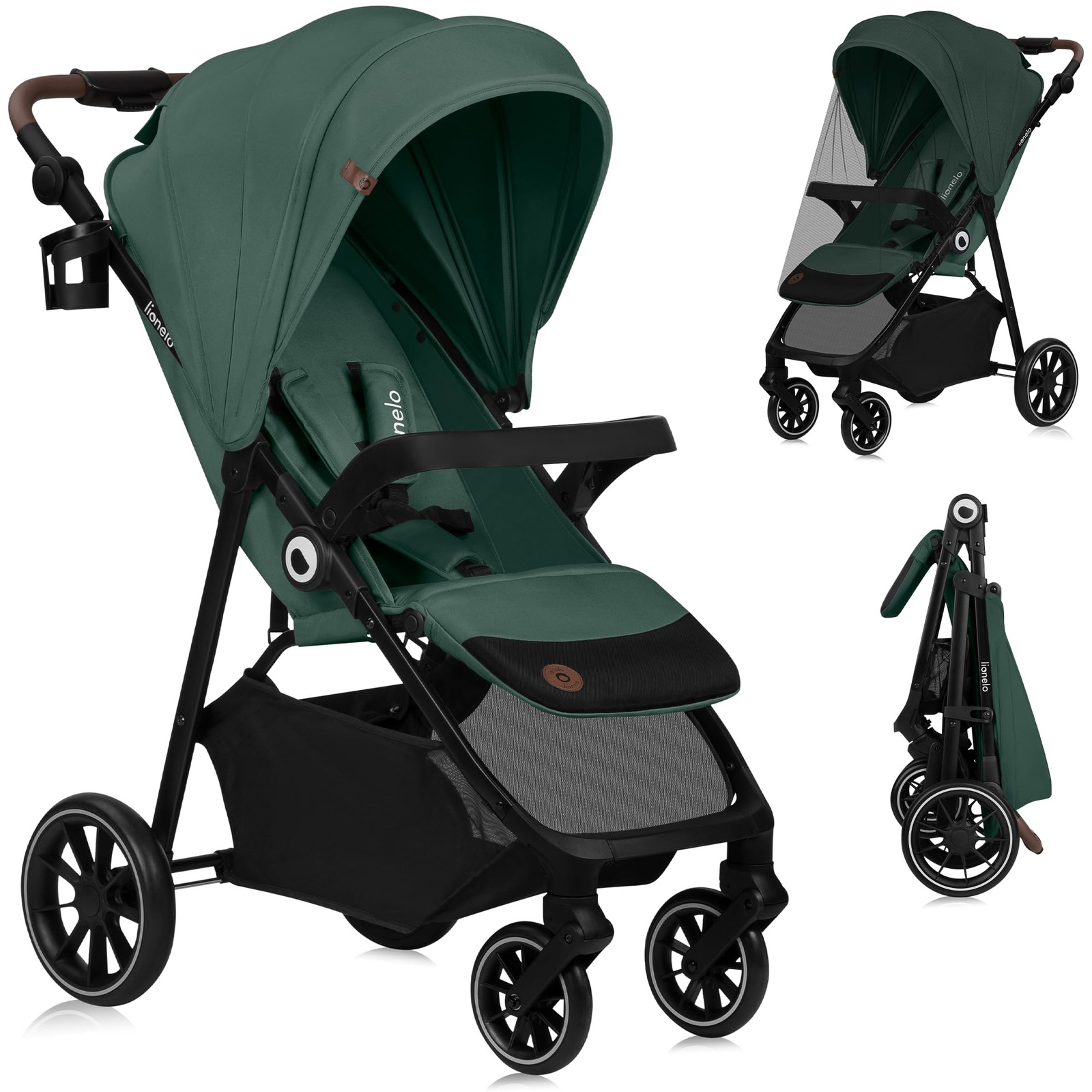 Poussette canne EMMA ONE dossier inclinable roues 360° pour stopper l'inconfort de bébé