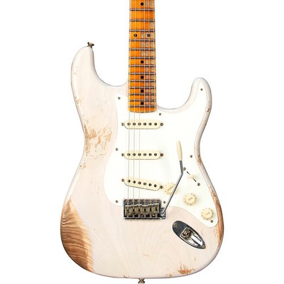 Fender Custom Shop 1957 Stratocaster Heavy Relic Guitar Aged White Blonde