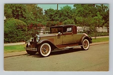 Postcard Classic Car Auto 1931 Packard Coupe Corina California Street View 1970