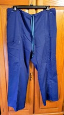 Scrubstar Scrub Pants XL Elastic Waist, Navy Blue, Feels New, 31 Inseam, B3