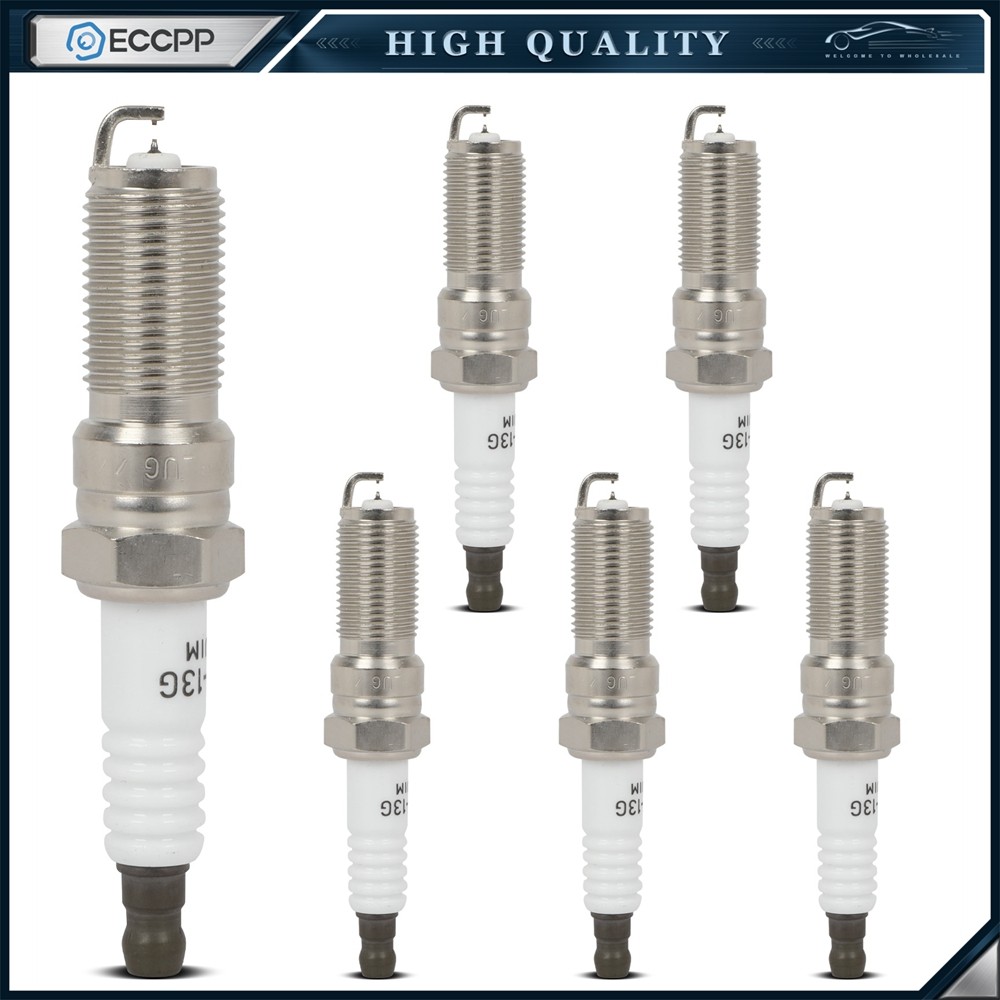6pcs Iridium  Platinum Spark Plugs For Ford Flex 3.5L 2009 2010 2011 2012