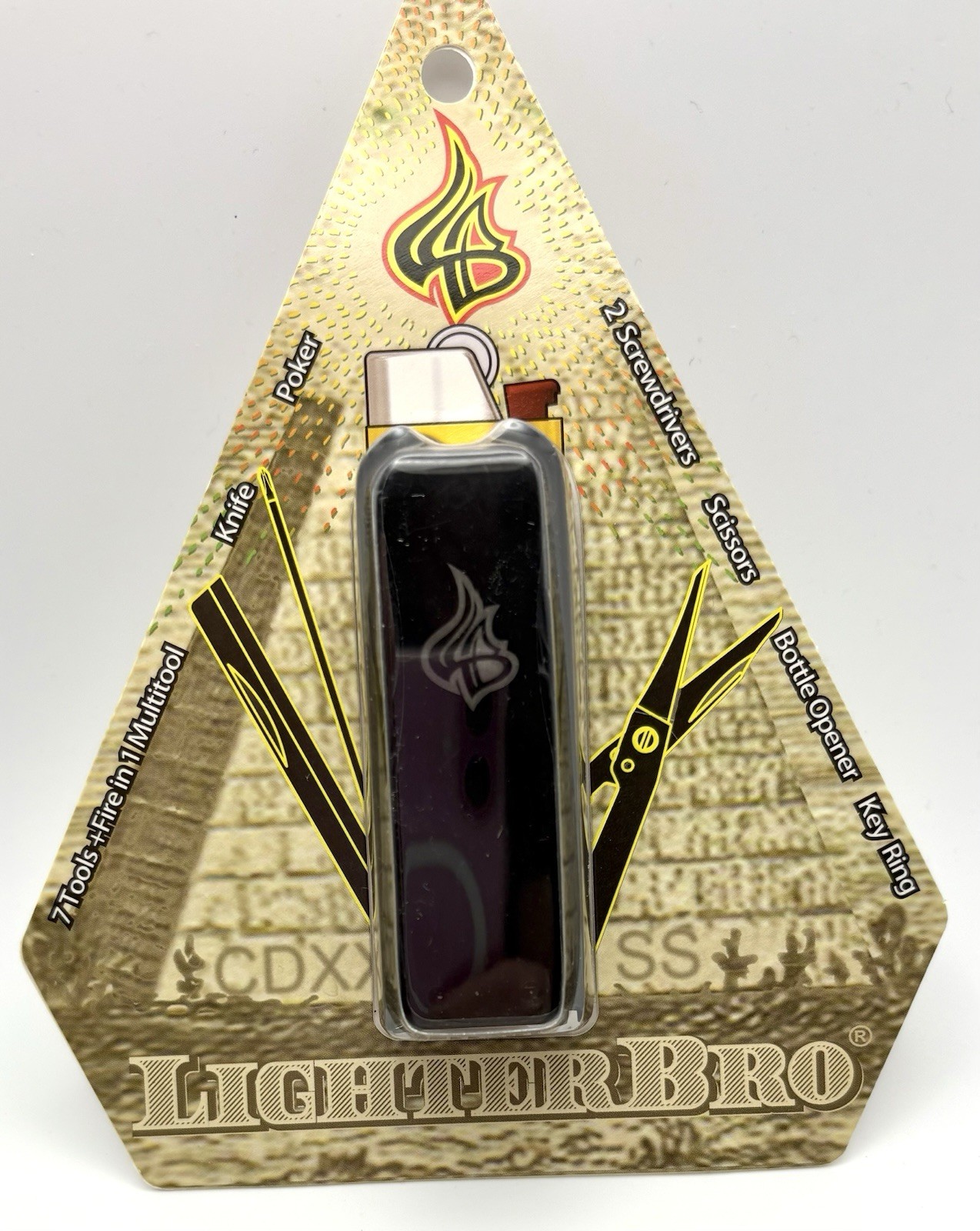 Bro 7 Tool Lighter Accessory For Camping/fishing/hunting Nwt