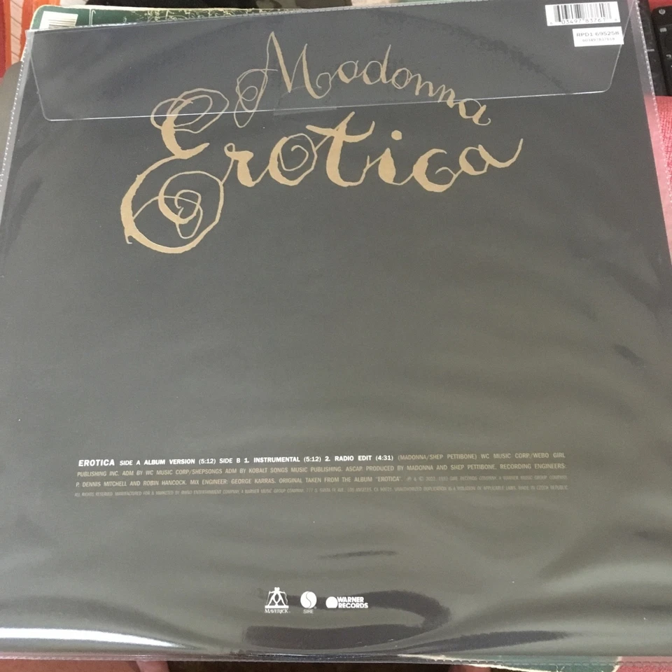 MADONNA EROTICA NEW UNPLAYED PICTURE DISC 12"  VINYL RECORD - Image 2 of 2