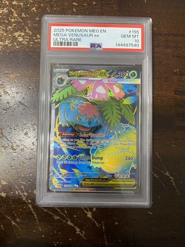 2025 POKEMON MEG EN-MEGA EVOLUTION ULTRA RARE #155 MEGA VENUSAUR EX PSA 10 VHTF