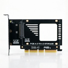 PCIE 4.0 X16 to SFF-8639 U.2 NVME SSD Adapter Expansion Card