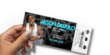 Jason Derulo Souvenir Concert Ticket The Last Dance World Tour 2026  Gift Reveal