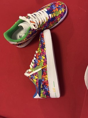 Custom  Air Force 1 Custom Puzzle Glitter Mix Color Custom Edition