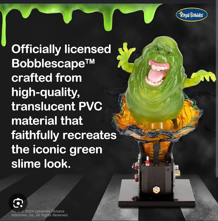 Royal Bobbles Ghostbusters Classic Slimer Bobblescape 8” Bobblehead Figure Trap