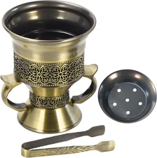 Frankincense Resin Incense Burner, Incense Censer, Bakhoor Burner, Charcoal Ince