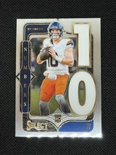 Bo Nix RC 2024 Panini Select Numbers No. 6 Denver Broncos