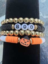 NEW Halloween Stretch Holiday Bracelet Set Of Four