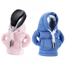 Gear Shift Hoodie Cover, Universal Car Shift Knob Hoodie, Mini 2Pcs Pink Blue