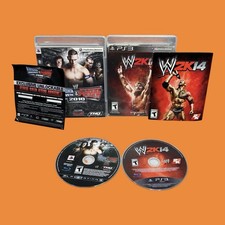 WWE SmackDown vs. Raw 2010 + (W2K14 CIB) Bundle Lot Refurb Playstation 3 PS3