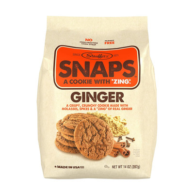 Ginger SNAPS Cookies - 14Oz Bag - Ginger Flavored Cookies with No High Fructose