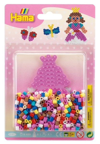 "Hama BüGelperlen Midi \"Prinzessin/Schmetterling\" Im Blister 450 BüGelperlen"-image