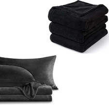 Luxury Fleece Blanket 4-Piece Fleece Sheet Set - Cozy Comfort