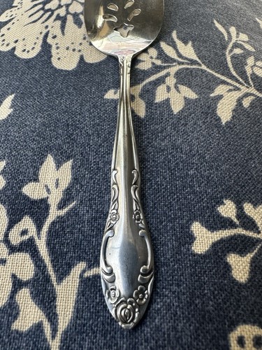 ROYAL BALLAD Oneida Northland Floreale Acciaio Inox 6" Servizio Cucchiaio Gelatina Traforato - Foto 3 di 7