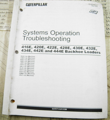CAT Caterpillar 416E 420E 432E 444E SYSTEMS OPERATION TROUBLESHOOTING RENR6488