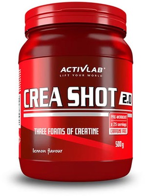 Activlab Crea Shot 2.0, 500 g Dose, Lemon