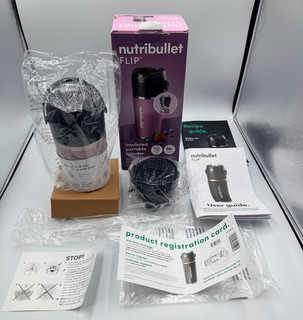 NUTRIBULLET FLIP INSULATED PORTABLE BLENDER KEEPS COLD FOR UP TO 24HRS NEW