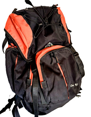 40L Camp brand back pack   EOS40   Air-Con feature for comfort   orange black