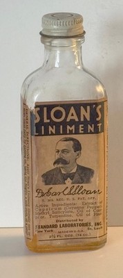 Antique SLOAN'S LINIMENT Medicine Bottle - 2 1/2 oz