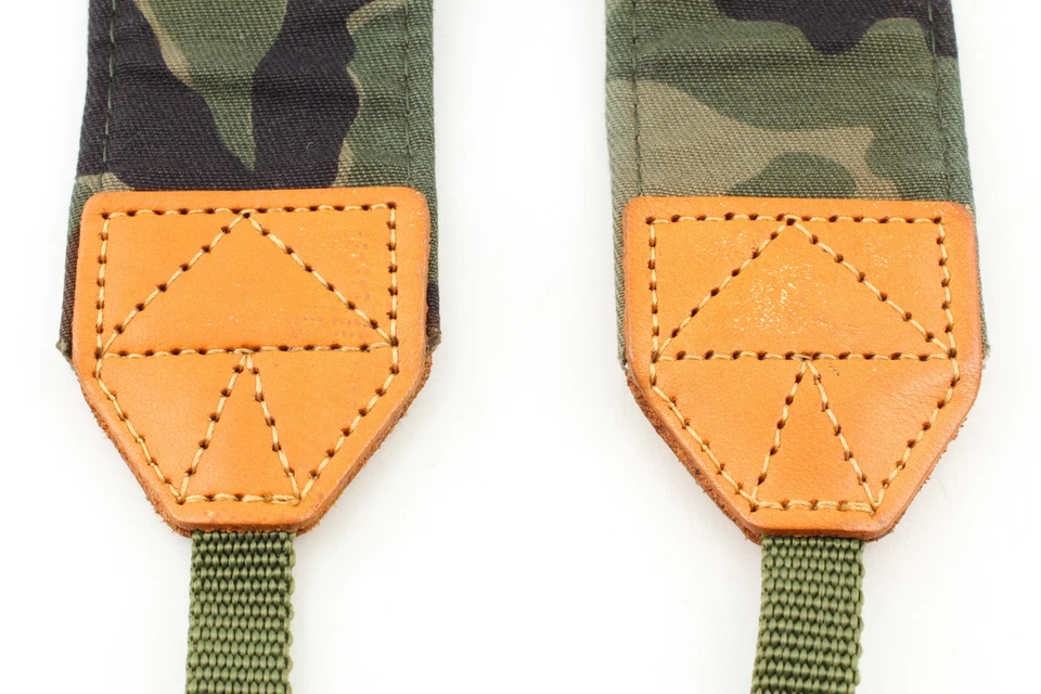 [N COMO NUEVO] Correa para el cuello de hombro verde ejército cámara Nikon genuina vintage de JAPÓN Foto 3 de 4