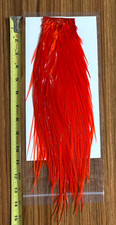 #2 Orange Rooster Sattel, Fliegenbinden, NR