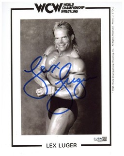 Lex Luger Signed 8x10 Photo WCW NWA Autographed JSA COA