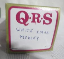 QRS Player Piano Word Roll Celebrity Series White Christmas Medley CEL-114 Liber