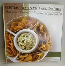 Kitchen Selectives Heated Chip and Dip Tray Server ECD-88 - New in Box