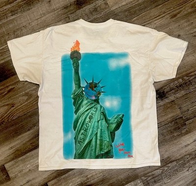 Travis Scott Astroworld Tour MSG NYC 2019 T-Shirt XL Statue Of 