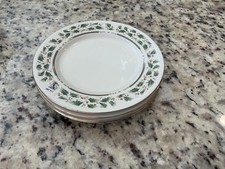 Royal Limited Christmas Holly Holiday salad dessert plates set of 4   7.5”