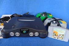 Nintendo 64 Console Bundle w/2 Controllers,Cords,N64 Star Wars Game,Memory Card