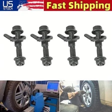 4pcs 12mm Vehicles Steel Four Wheel Alignment Adjustable Camber Kit Cam Bolt Set